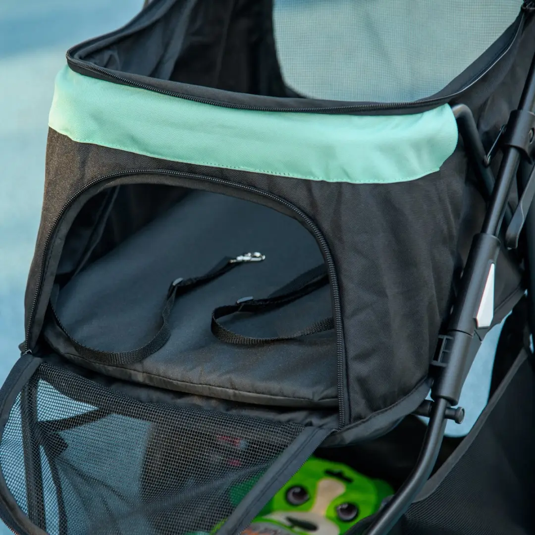 Pawhut 2-in-1 Hondenbuggy Katzenwagen - tot 10kg - inklapbaar - Groen