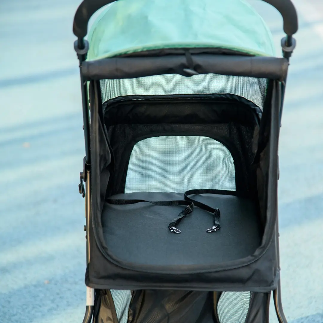 Pawhut 2-in-1 Hondenbuggy Katzenwagen - tot 10kg - inklapbaar - Groen