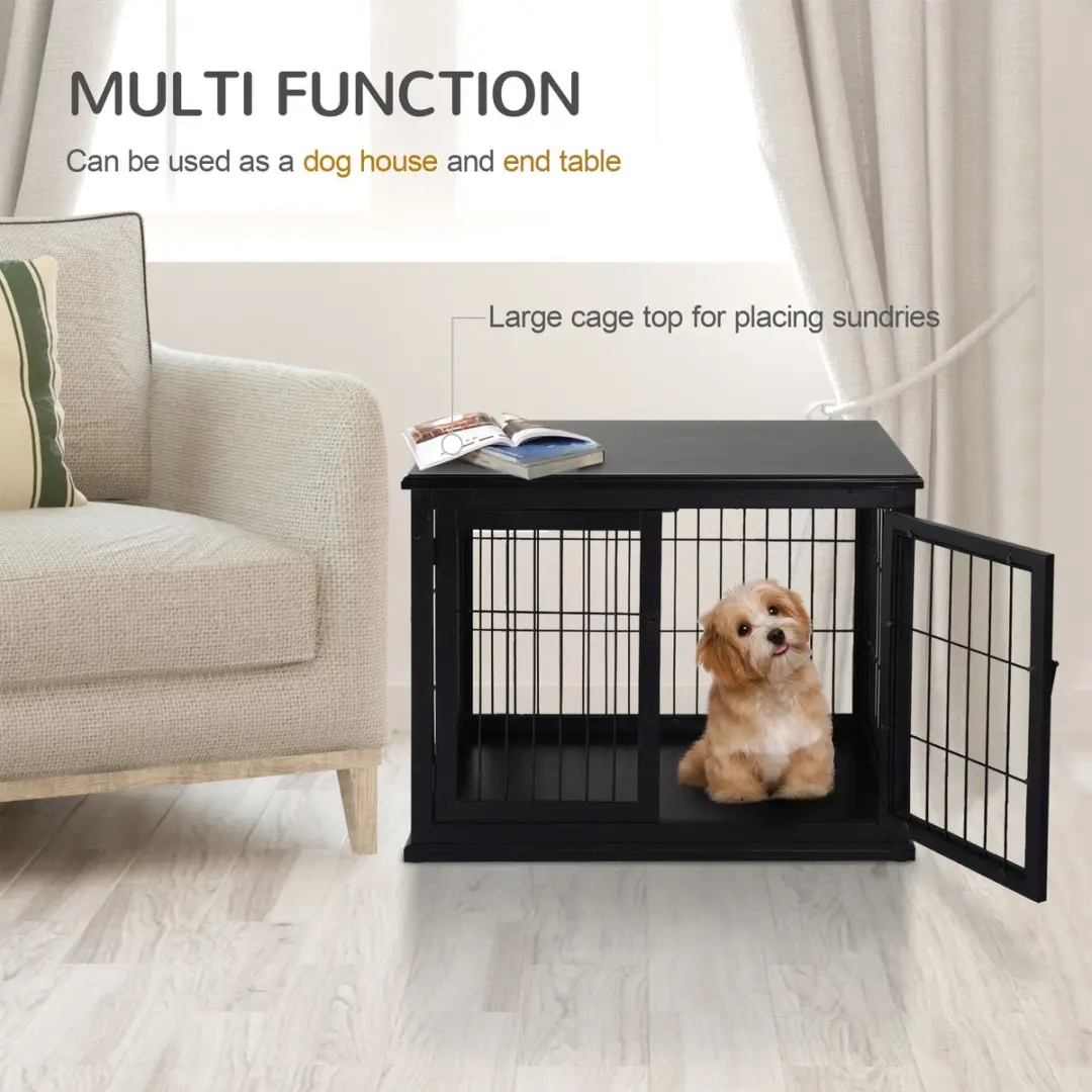 Pawhut Honden Transportbox - 1 Stuks - Zwart