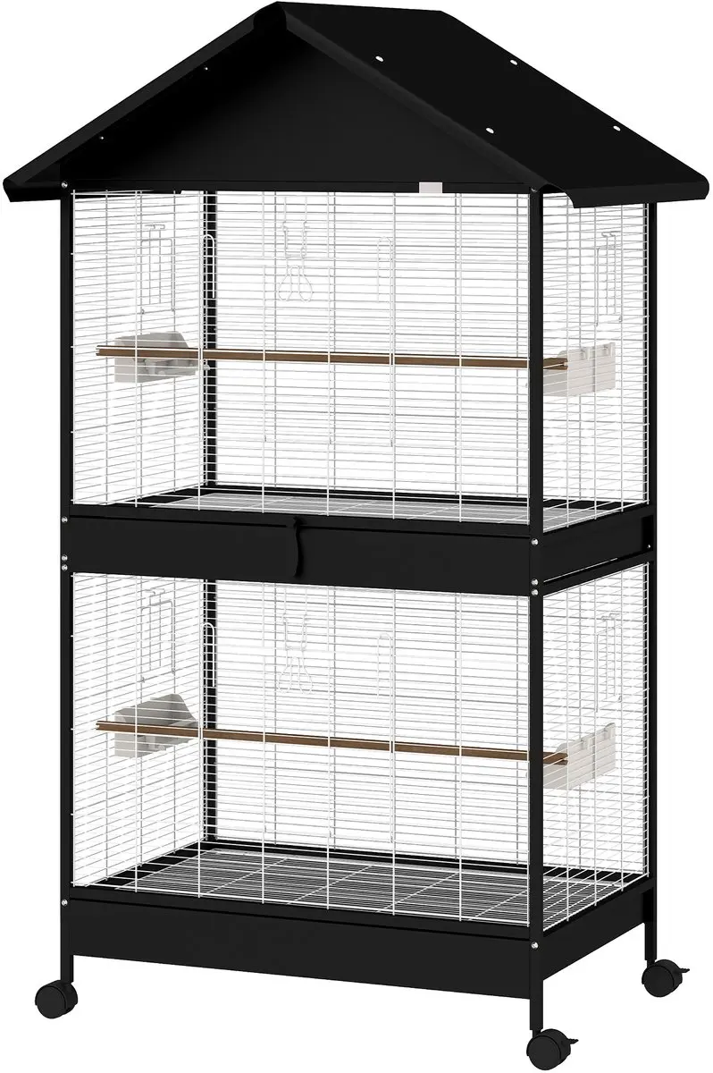 Pawhut Vogelkooi Vloer 94x70x158cm