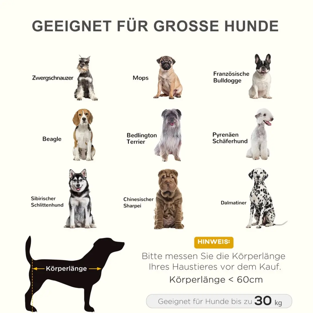 Pawhut Hondenbed Bruin D04-033