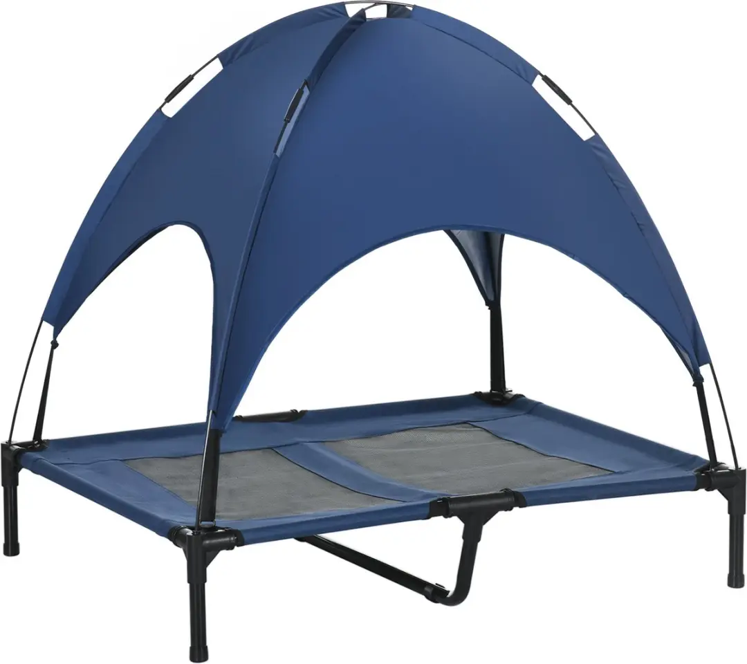 Pawhut Verhoogd Hondenbed met Luifel D04-059-1