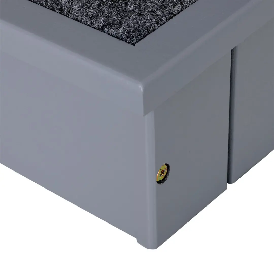 Pawhut Huisdierentrap D06-065 - Grenenhout - Grijs