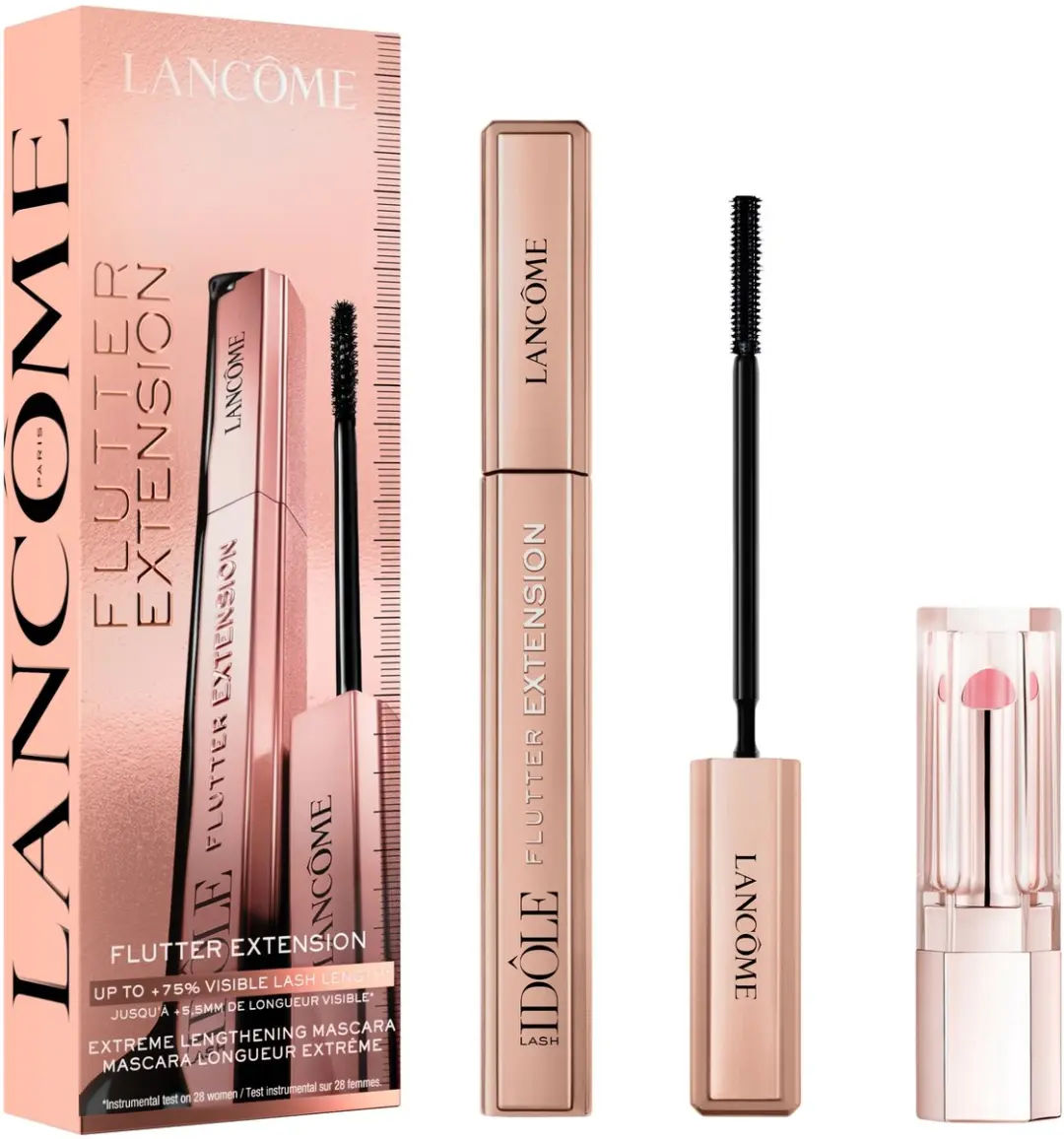 Lancôme Lash Idôle Flutter Extension Mascara & Lip Idôle Butterglow - 2 Stuks