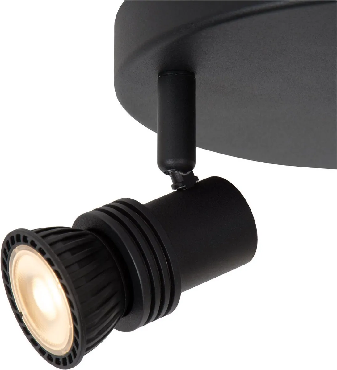 Lucide KIANTI Plafondspot Ø15cm 2xGU10 - Zwart