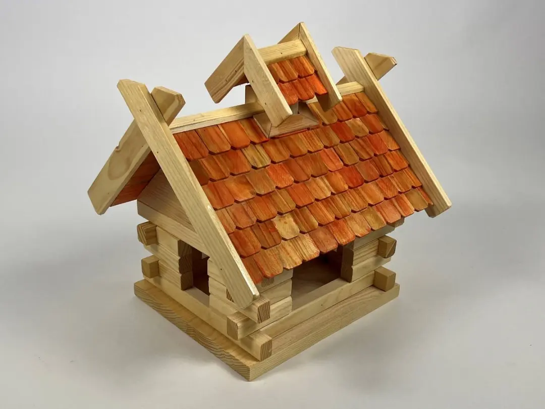 TuinChamp Voederhuis Florence Staand - 1 Ingang - Naturel - afbeelding 6 van 6