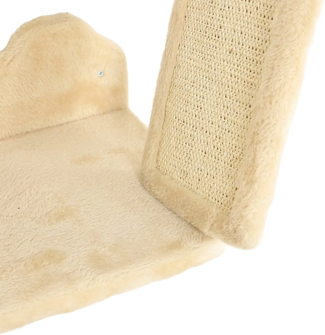 Pawhut Katten Klimwand Set 3-delig - Sisal - Beige