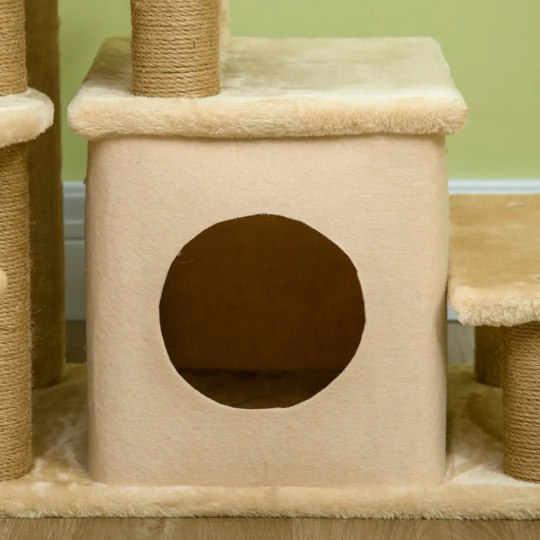 Pawhut Hundetreppe D06-160V02 met Huis - Beige