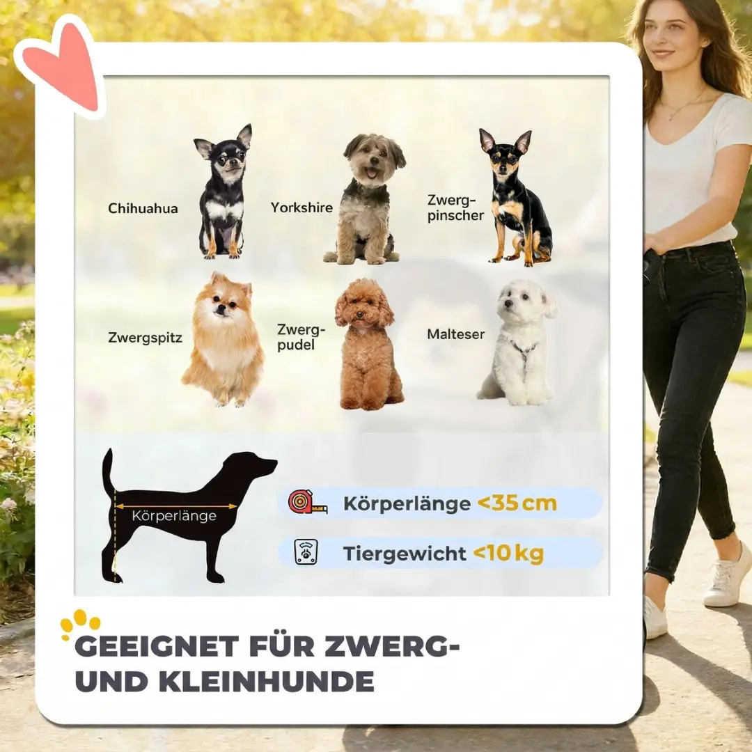 Pawhut Hondenwagen - Staalframe Oxfordstof 77x44x102cm - Koffie