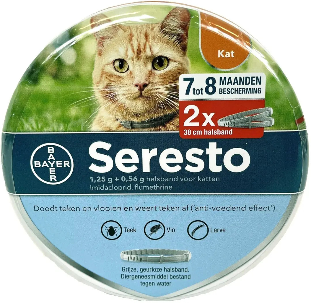Seresto Teken- en Vlooienband Kat 38cm - 2 Stuks - afbeelding 6 van 6