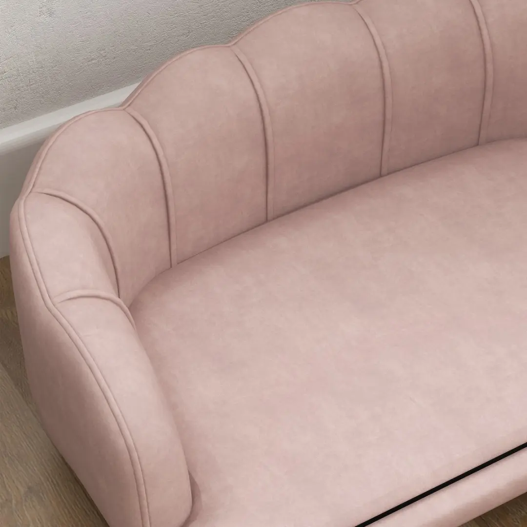 Pawhut Hundesofa M - Wasbaar - 25kg - Rosa