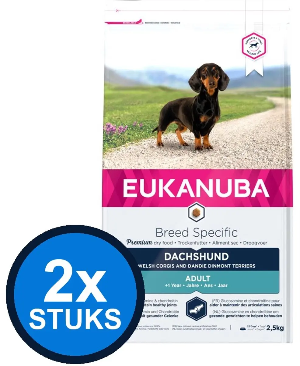 Eukanuba Dog Adult Teckel 2x 2,5kg