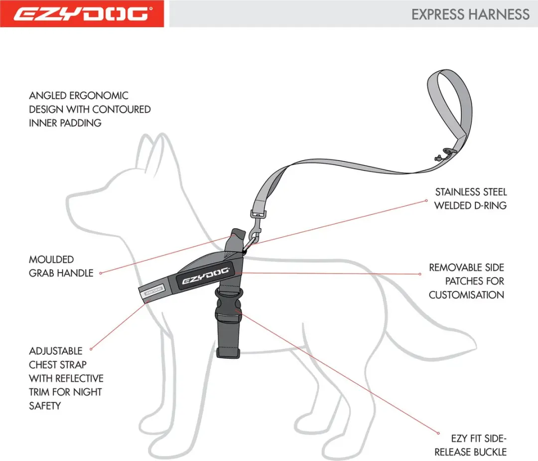 Ezydog Express Hondenharnas M - Roze