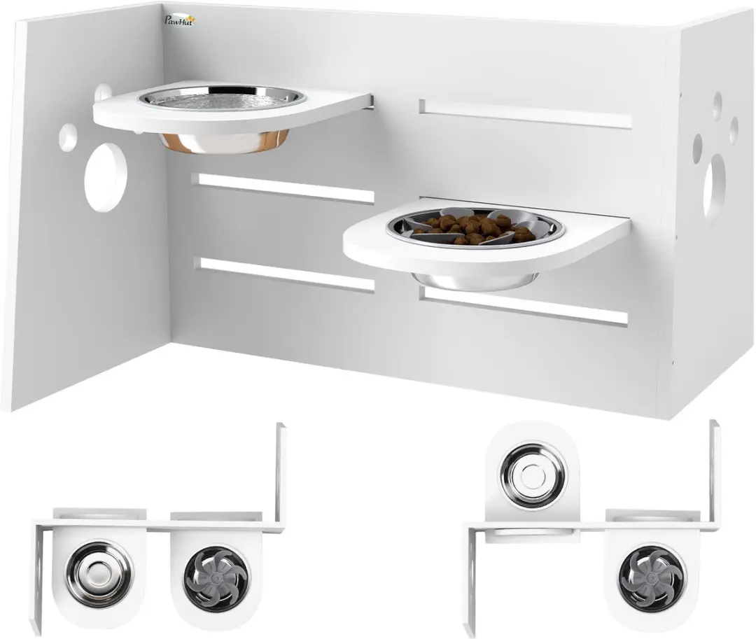 Pawhut Hondenbak MDF Staal 63L x 58,5B x 40H cm