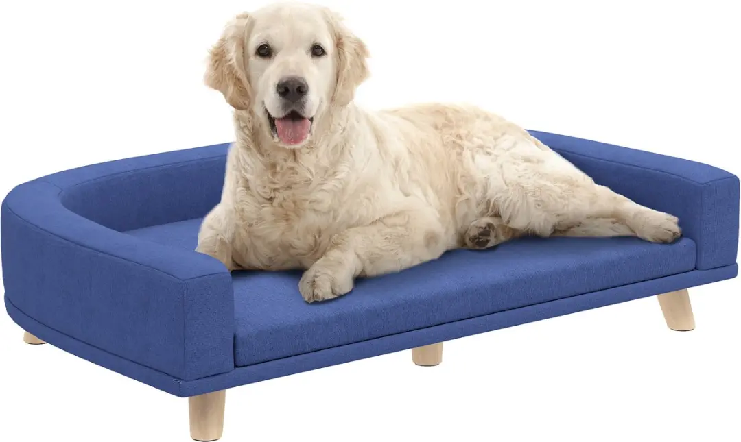 Pawhut Huisdiersofa Blauw