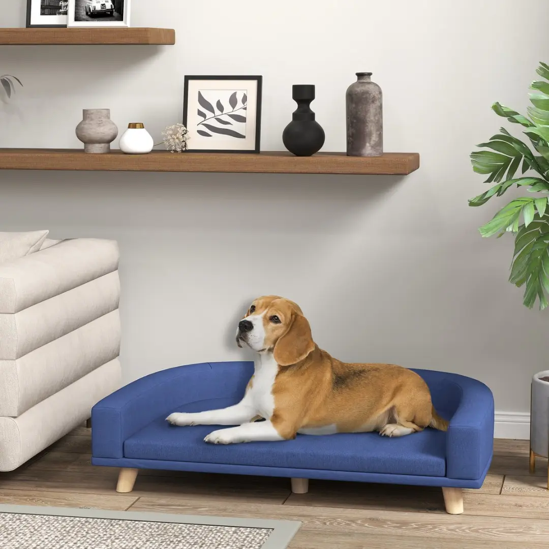 Pawhut Huisdiersofa Blauw - 98x67x25cm