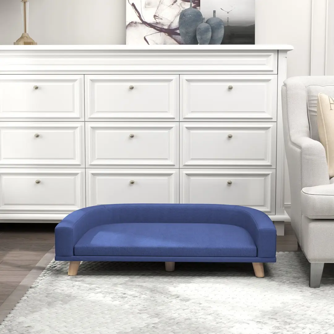 Pawhut Huisdiersofa Blauw - 98x67x25cm
