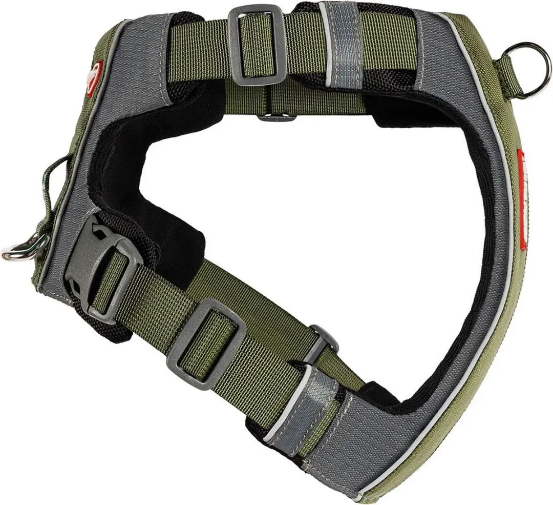 Ezydog X Link Hondenharnas M - Khaki Groen