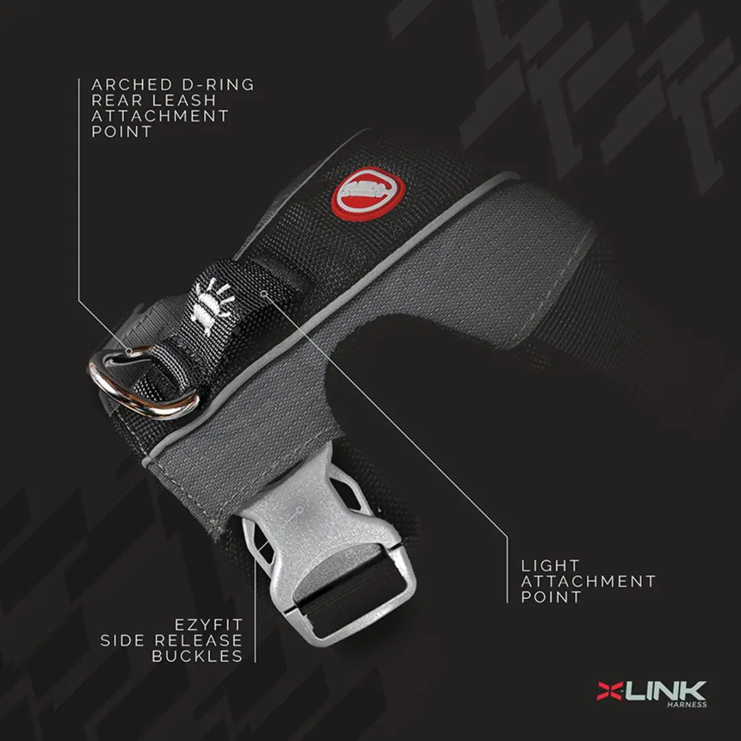 Ezydog X Link Hondenharnas M - Rood