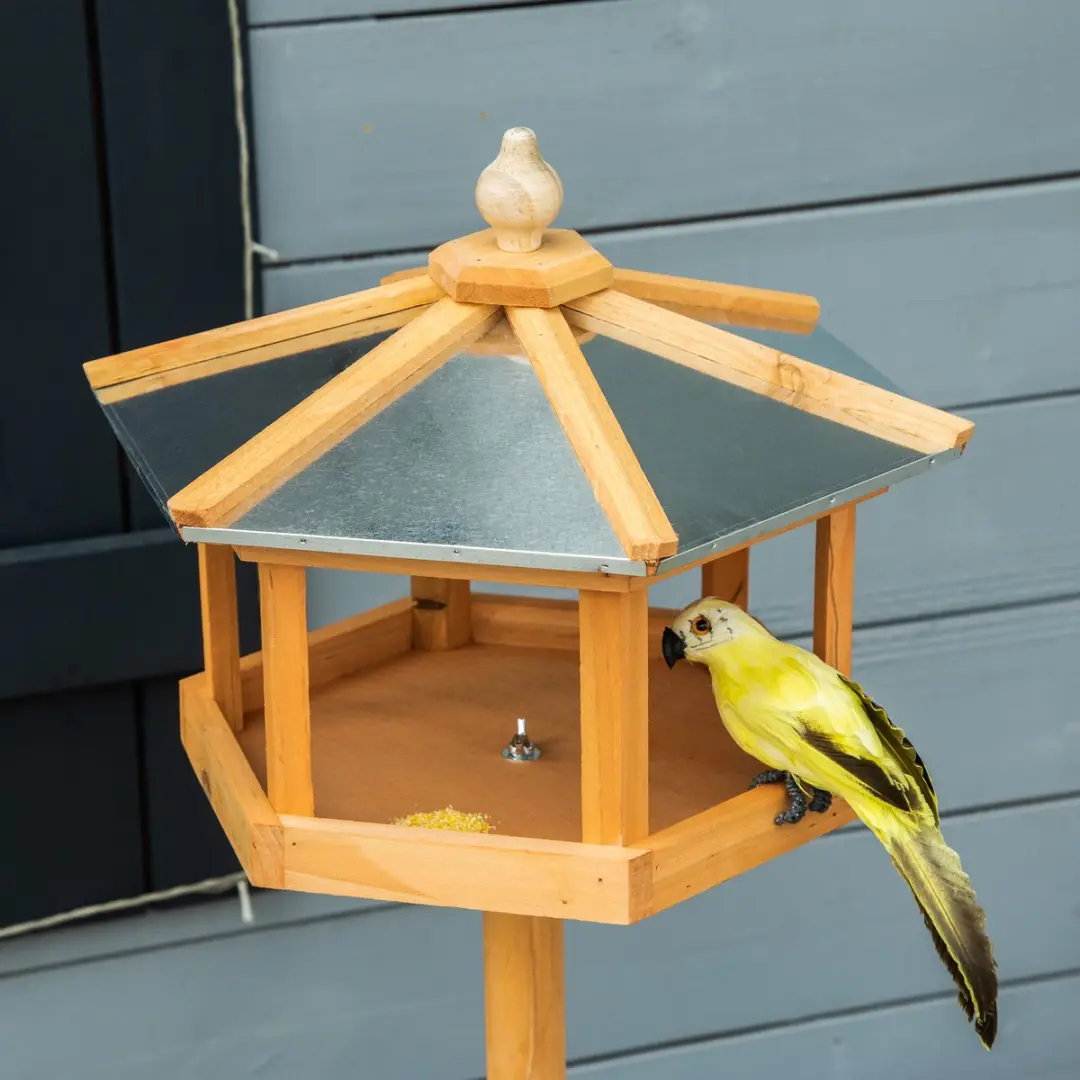 Pawhut Vogelhuis Dennenhout - Staand - 3+ Inloopopeningen