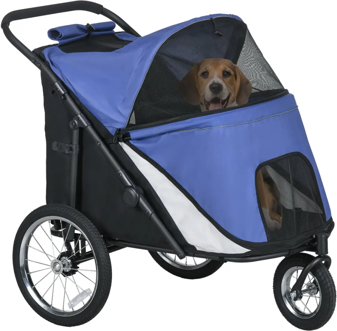 Pawhut Hundewagen Blau