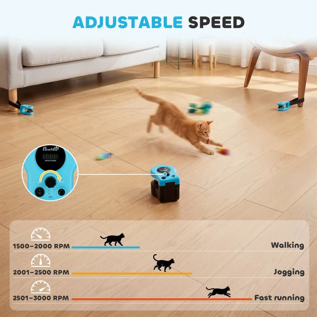 Pawhut Kattenspeelgoedset - 13 Stuks - Zwart