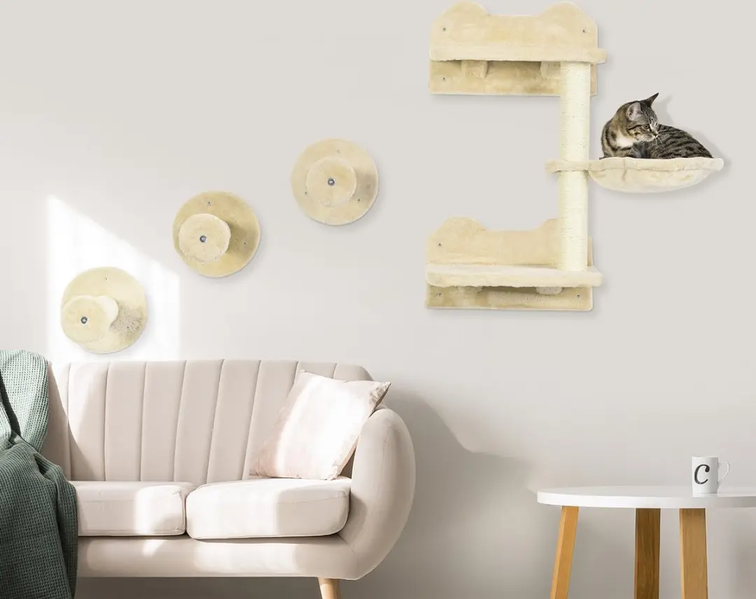 Pawhut Kletterwand D30-554V00 - Beige
