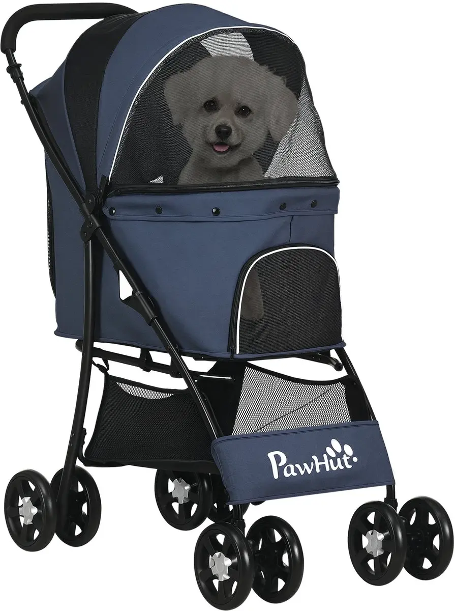 Pawhut Hundetrolley Marineblau