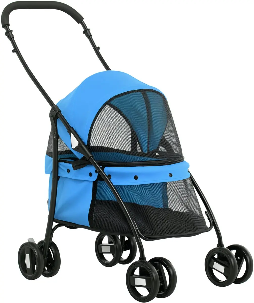 Pawhut Hundebuggy Blau