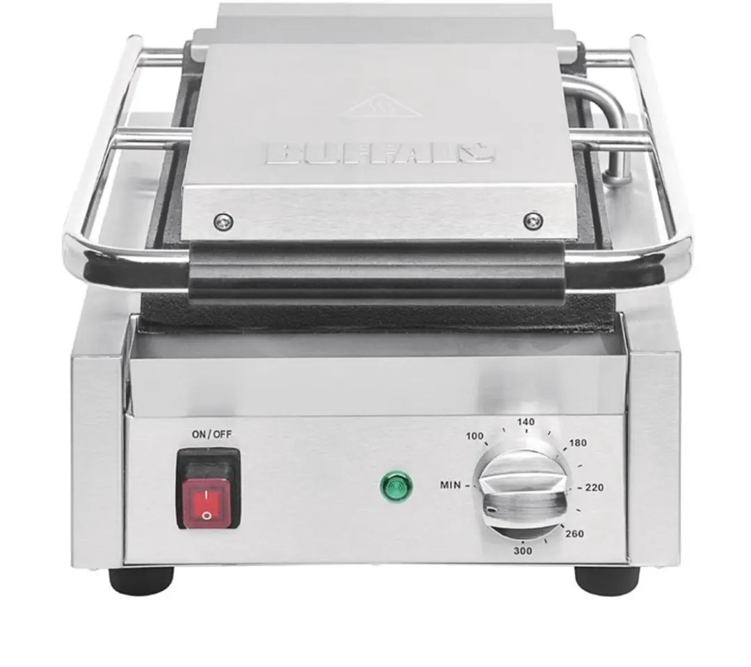 Buffalo Bistro DY996 Enkele Contactgrill - 1500W - Zilver