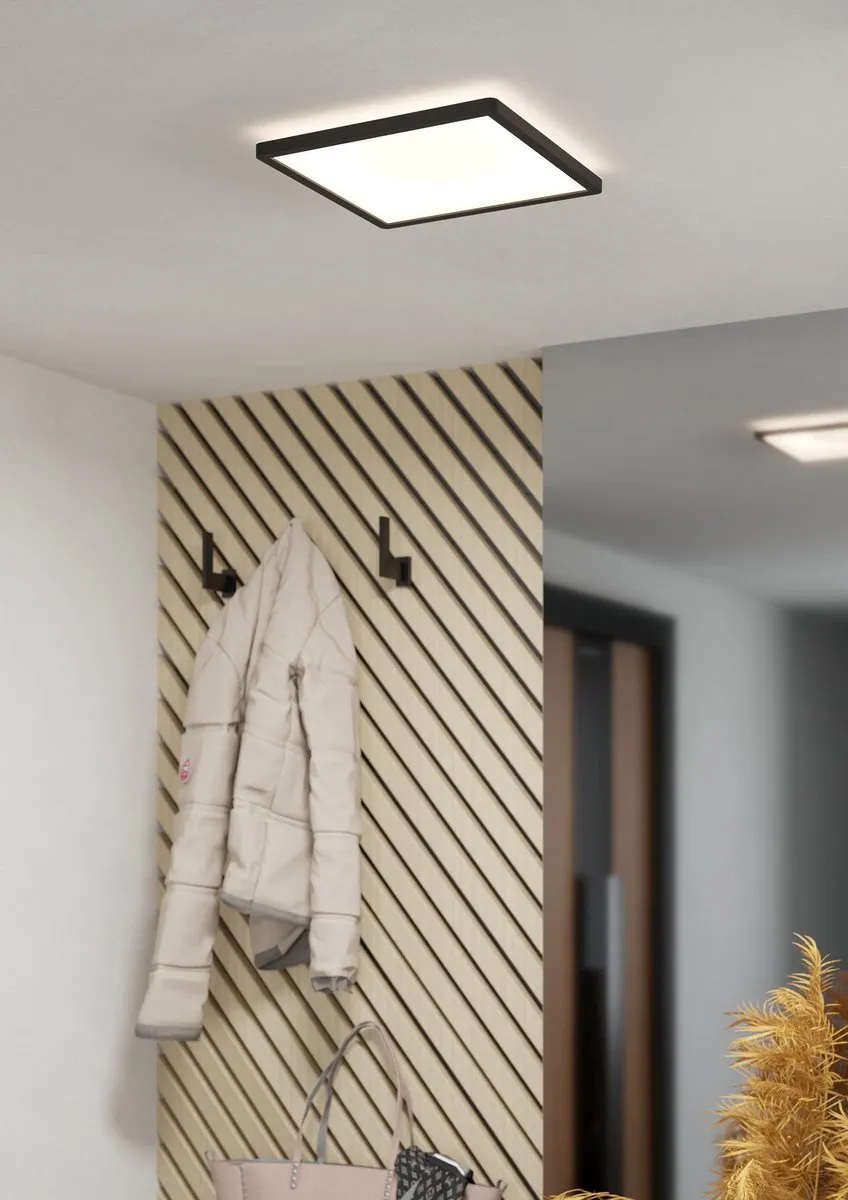 Eglo Minerario Plafondlamp LED 29cm - Zwart/Wit - afbeelding 6 van 6