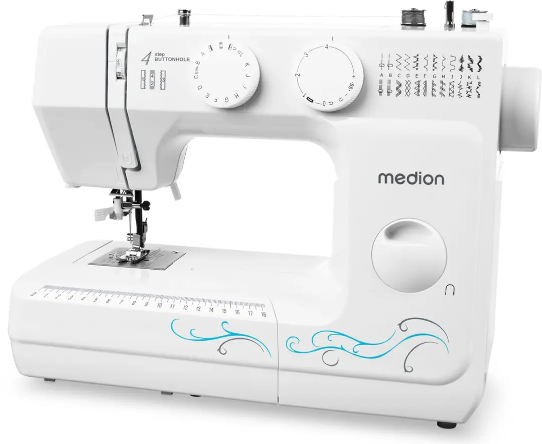 Medion Freiarm-Nähmaschine MD18205 - 60 Steken - Wit