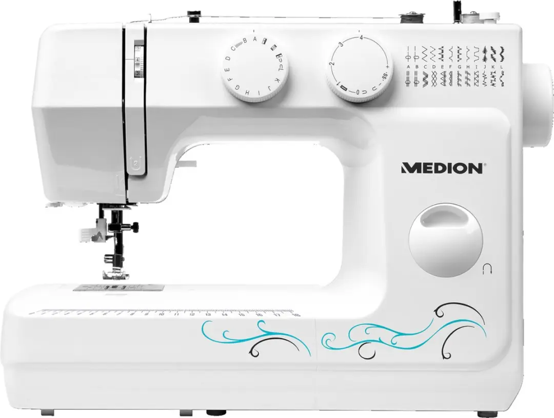 Medion Freiarm-Nähmaschine MD18205 - 60 Steken - Wit