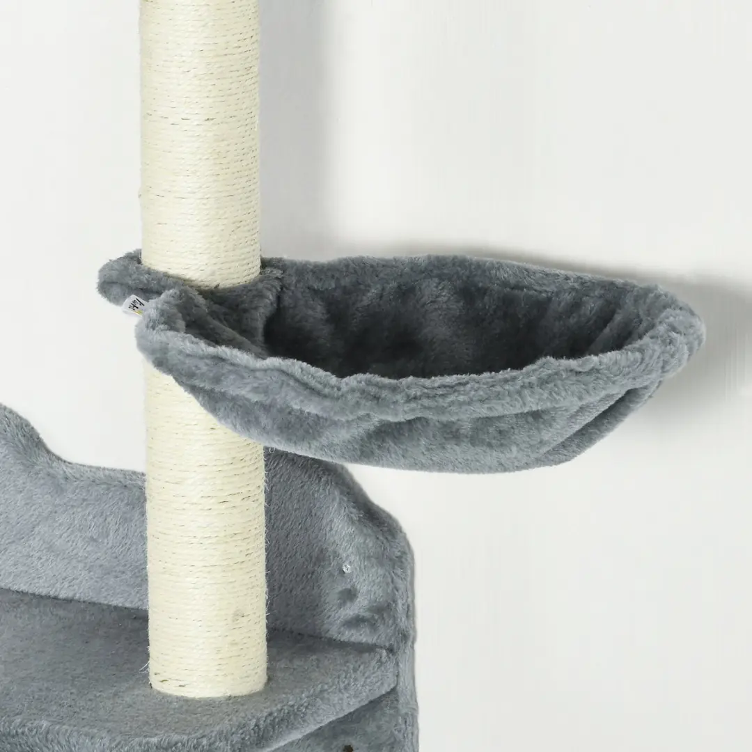 Pawhut Katten Klimset 4-delig - Grau/Beige