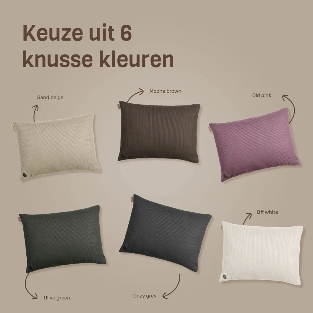 Kuddle Warmtekussen Oplaadbaar 45x60cm - Off white - afbeelding 6 van 6