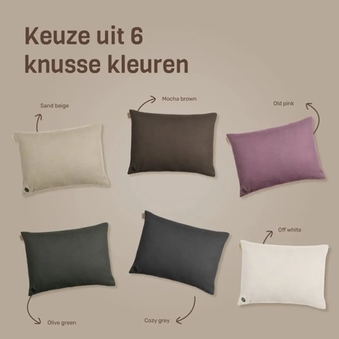 Kuddle Warmtekussen Oplaadbaar 45x60cm - Off white - 3 standen - afbeelding 6 van 6
