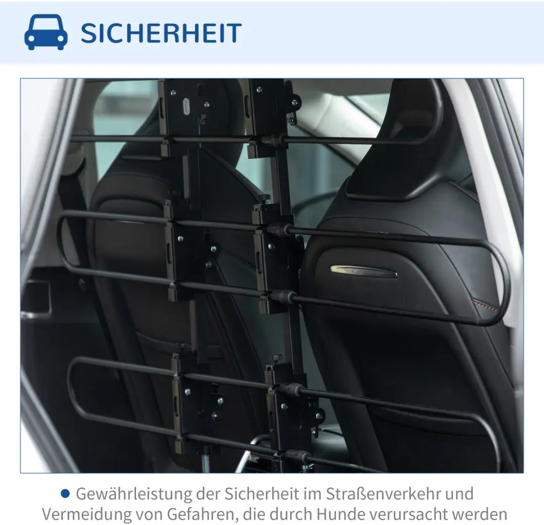 Pawhut Hundeschutzgitter D00-173V00 - Zwart