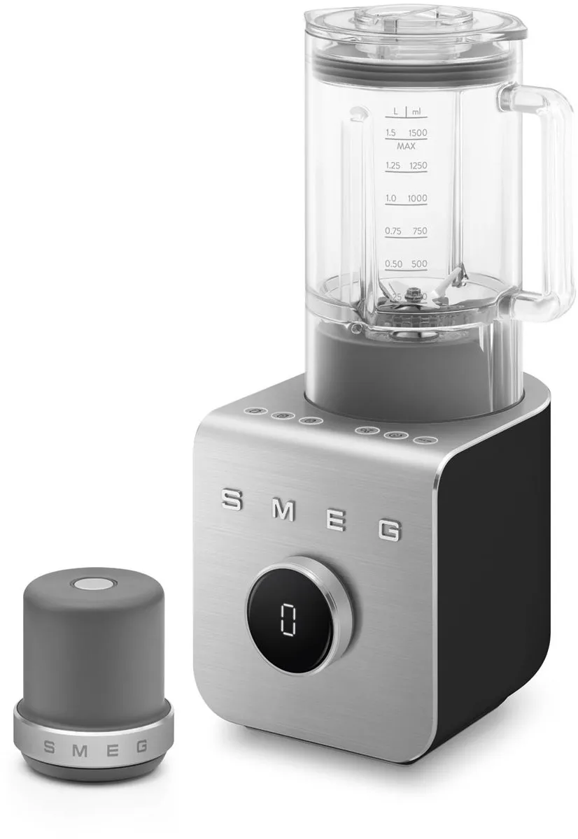 SMEG BLC02BLMEU - High Performance Blender - Incl. vacuümpomp - 1400W - Mat Zwart