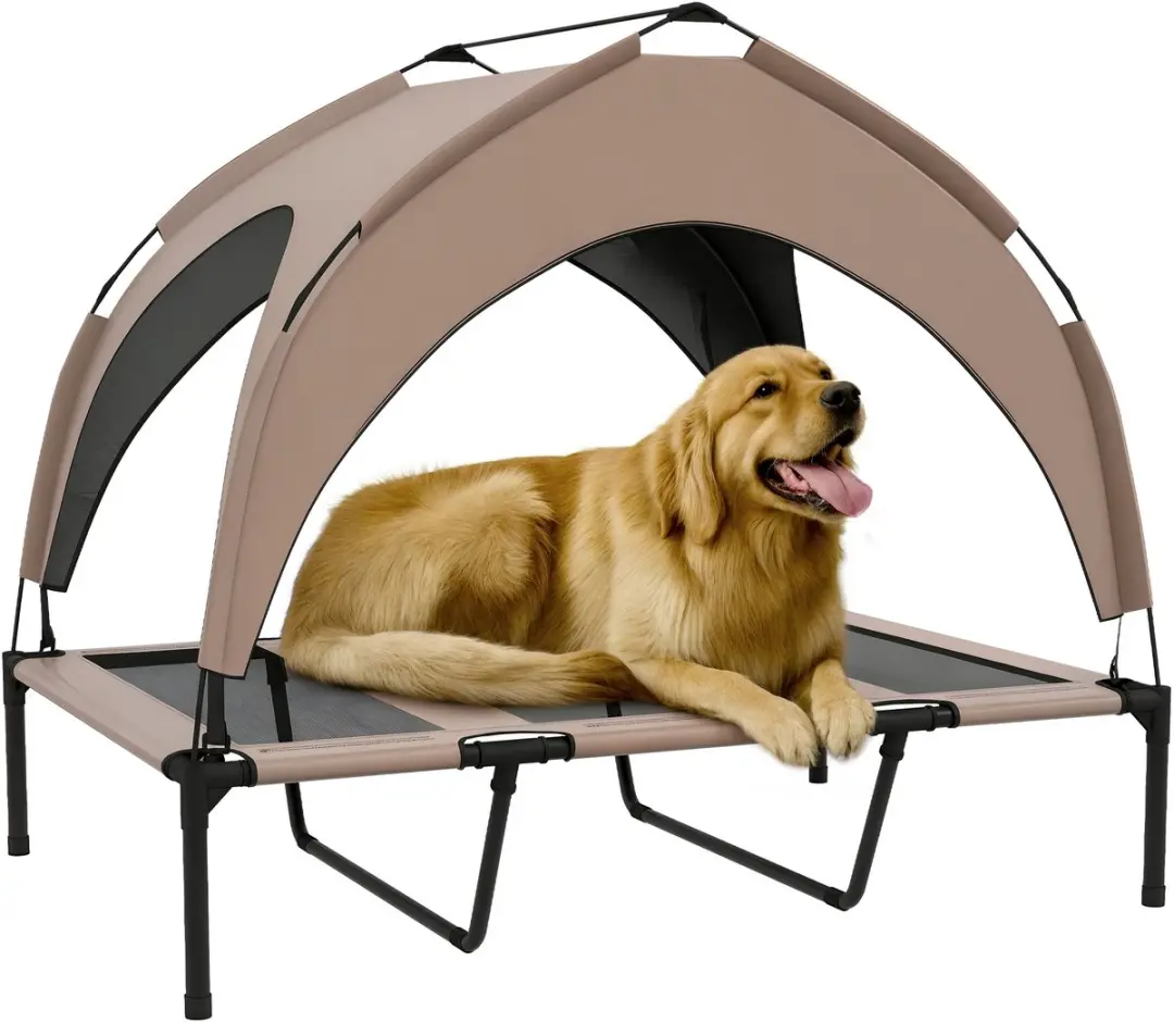 Pawhut Verhoogd Hondenbed Oxford 106x76x94cm