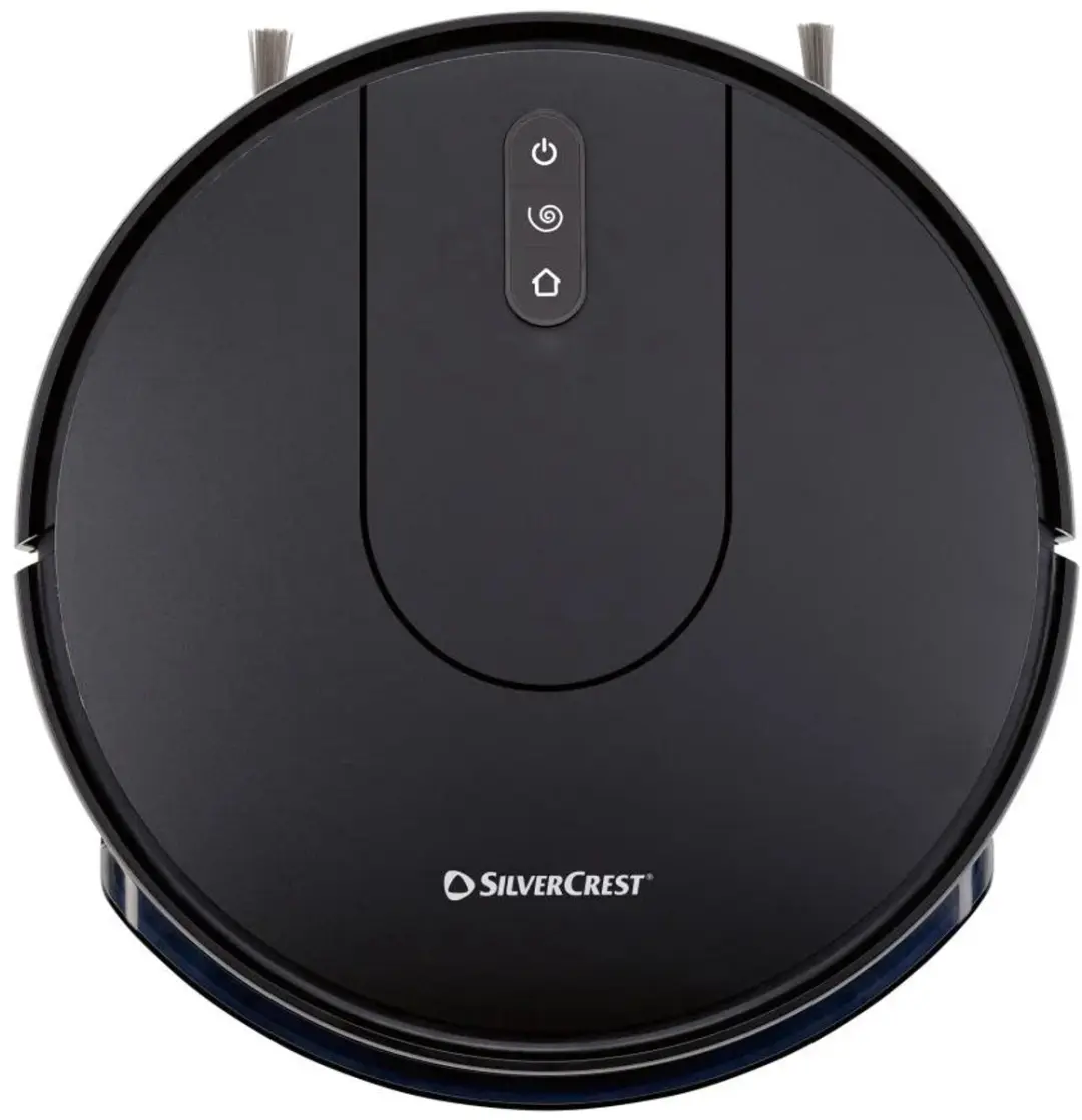 Silvercrest Robotstofzuiger 2-in-1 - 435ml Stofreservoir - 150ml Waterreservoir - Zwart