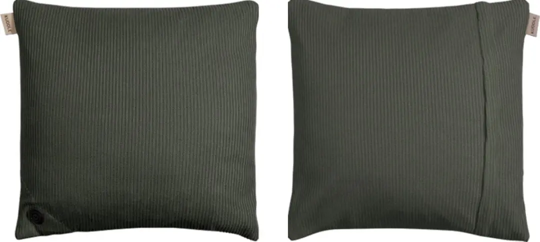 Kuddle Warmtekussen Oplaadbaar 45x45cm - Olive Green - 3 standen