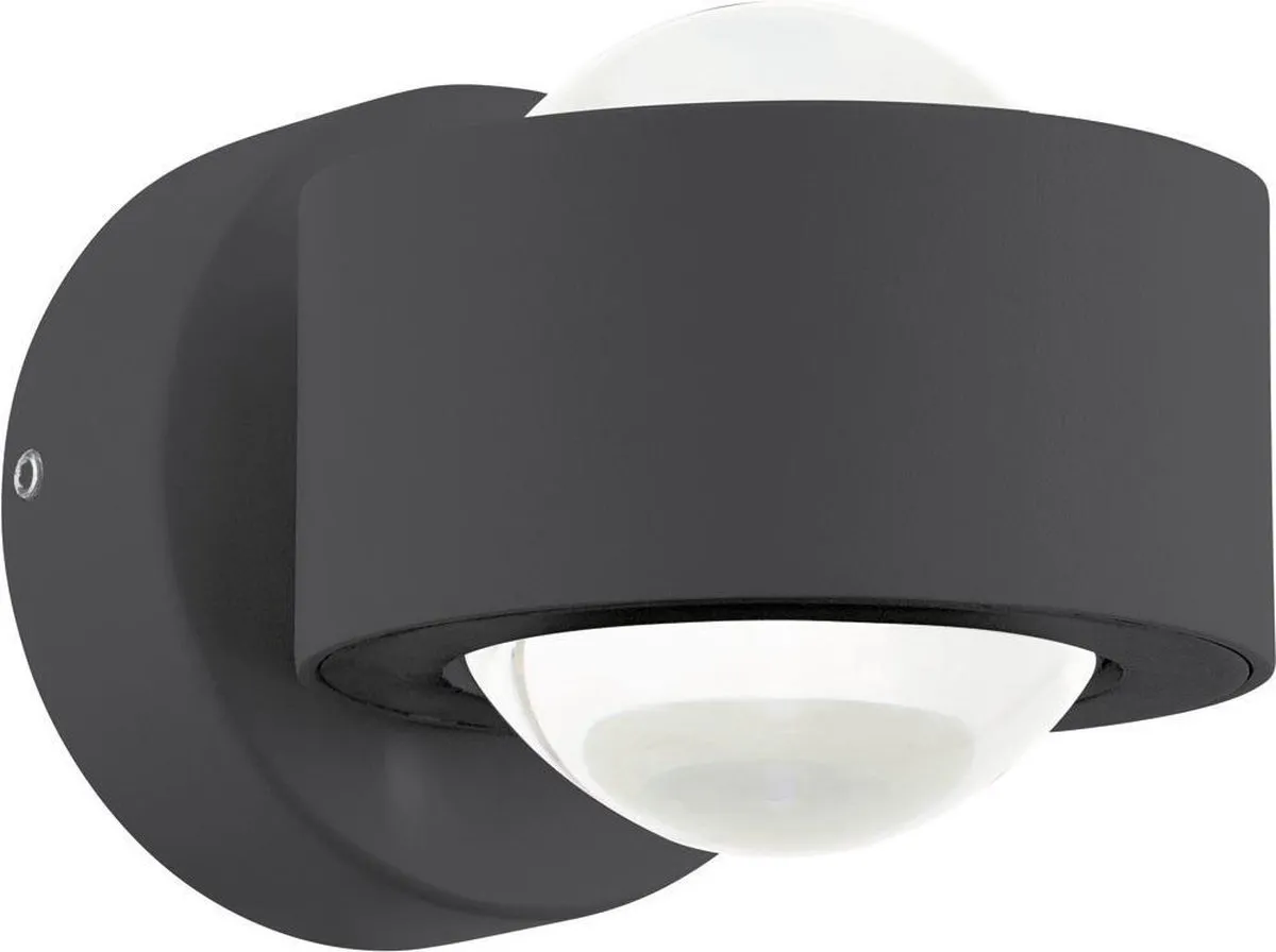 Eglo Ono 2 Wandlamp - 2 Lichts - Antraciet