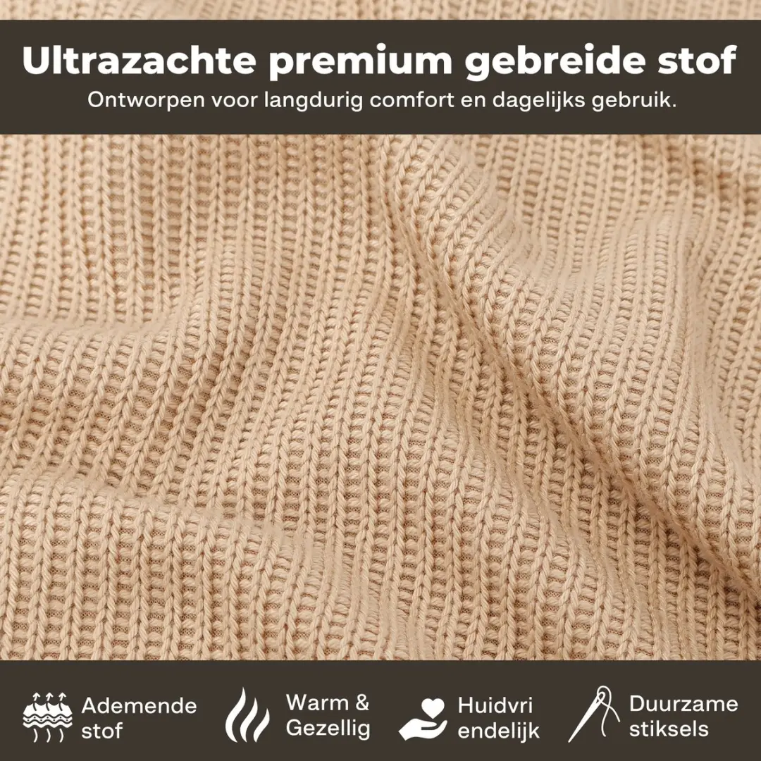 Kuddle Warmtekussen Oplaadbaar 45x60cm - Sand Beige