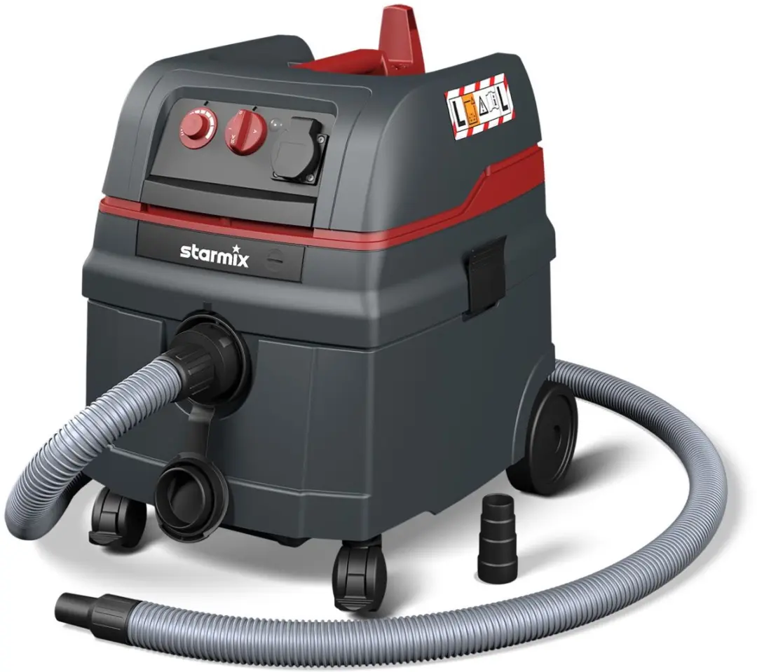 Starmix ISC L-1625 EW Bouwstofzuiger 1600W - 20L - Zwart/Rood