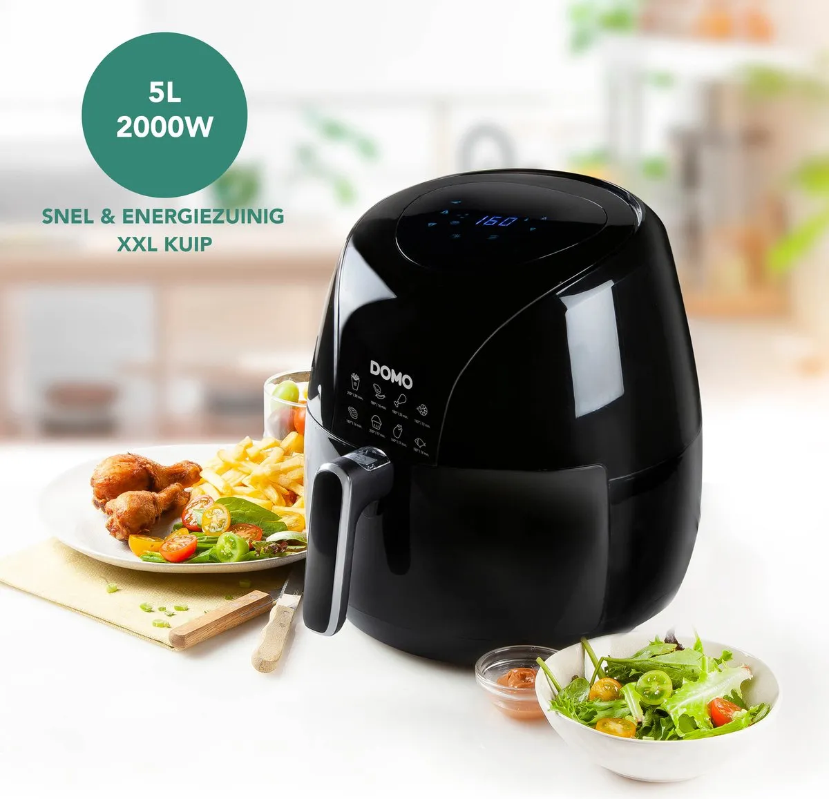 Domo DO533FR AirfyerXXL Heeluchtfriteuse 5L - 2000W