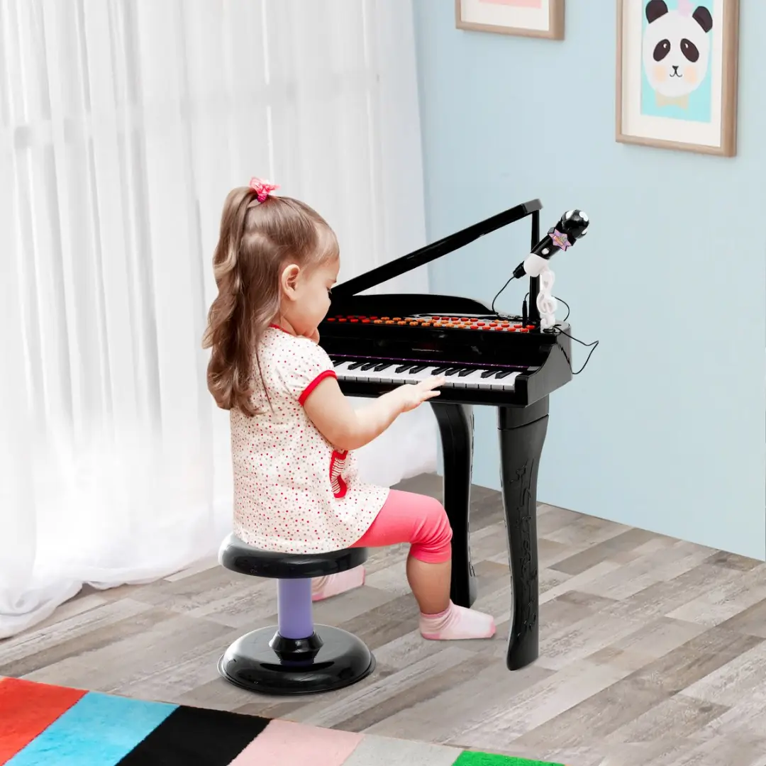 Homcom Kinderpiano 25 Toetsen - Zwart