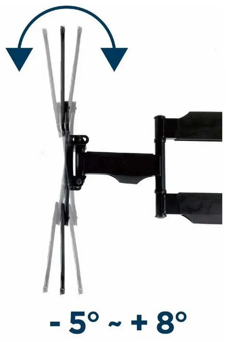Gembird WM-55ST-01 Full-Motion TV Wandbeugel 32-55" - 32kg - Zwart