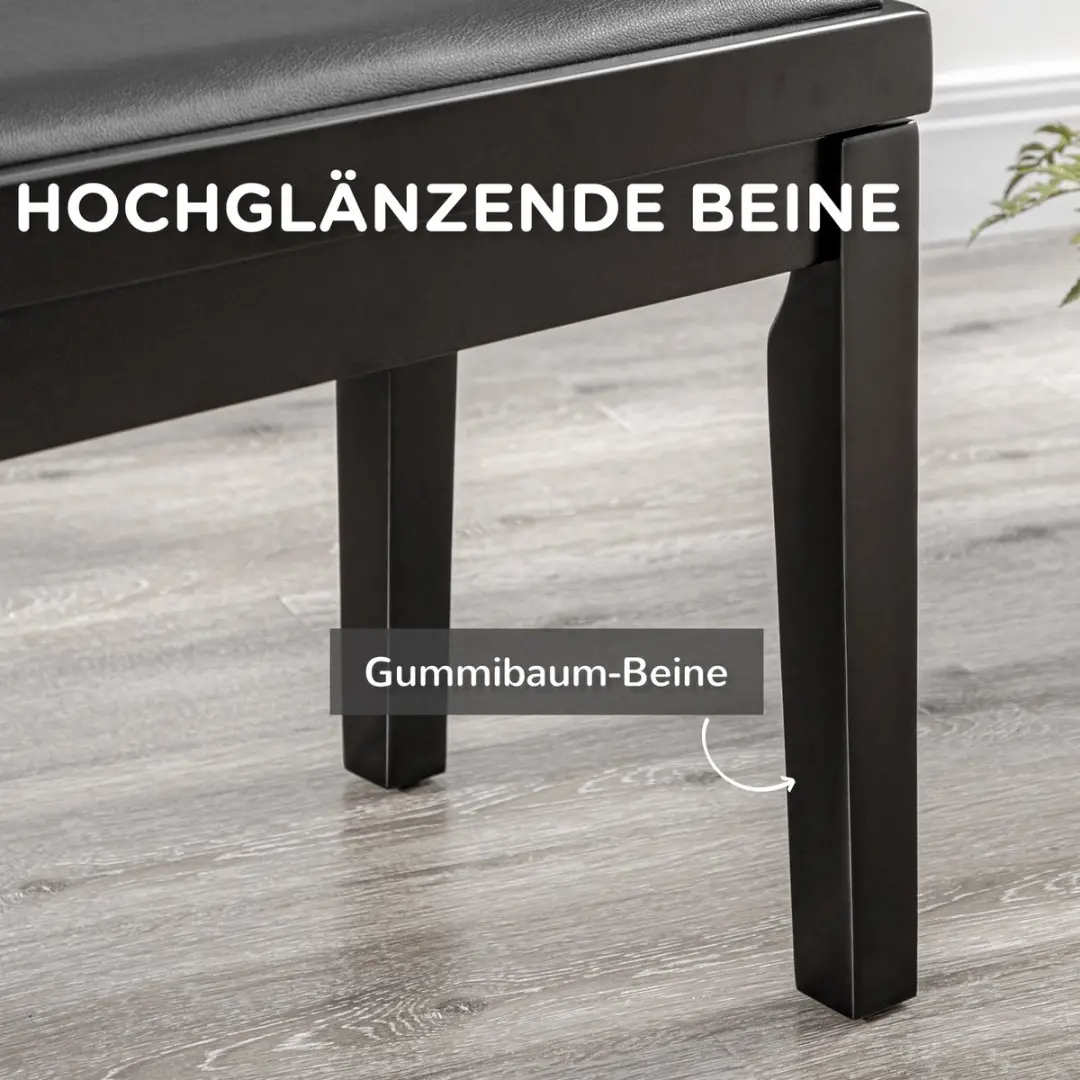 Homcom Pianokruk F12-009V00 - Zwart