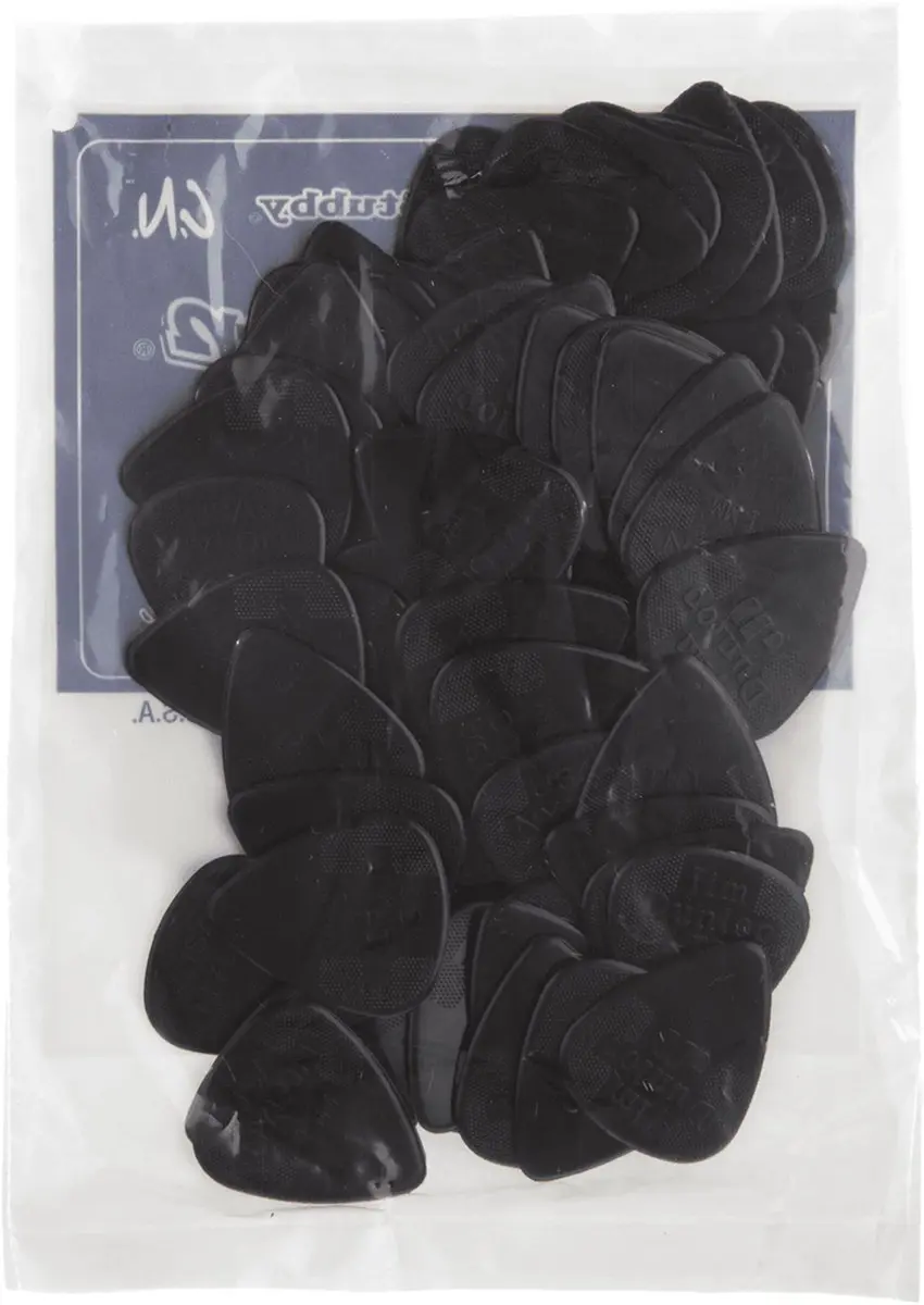 Dunlop 44-R-100 Nylon Plectra - 72 Stuks - Zwart