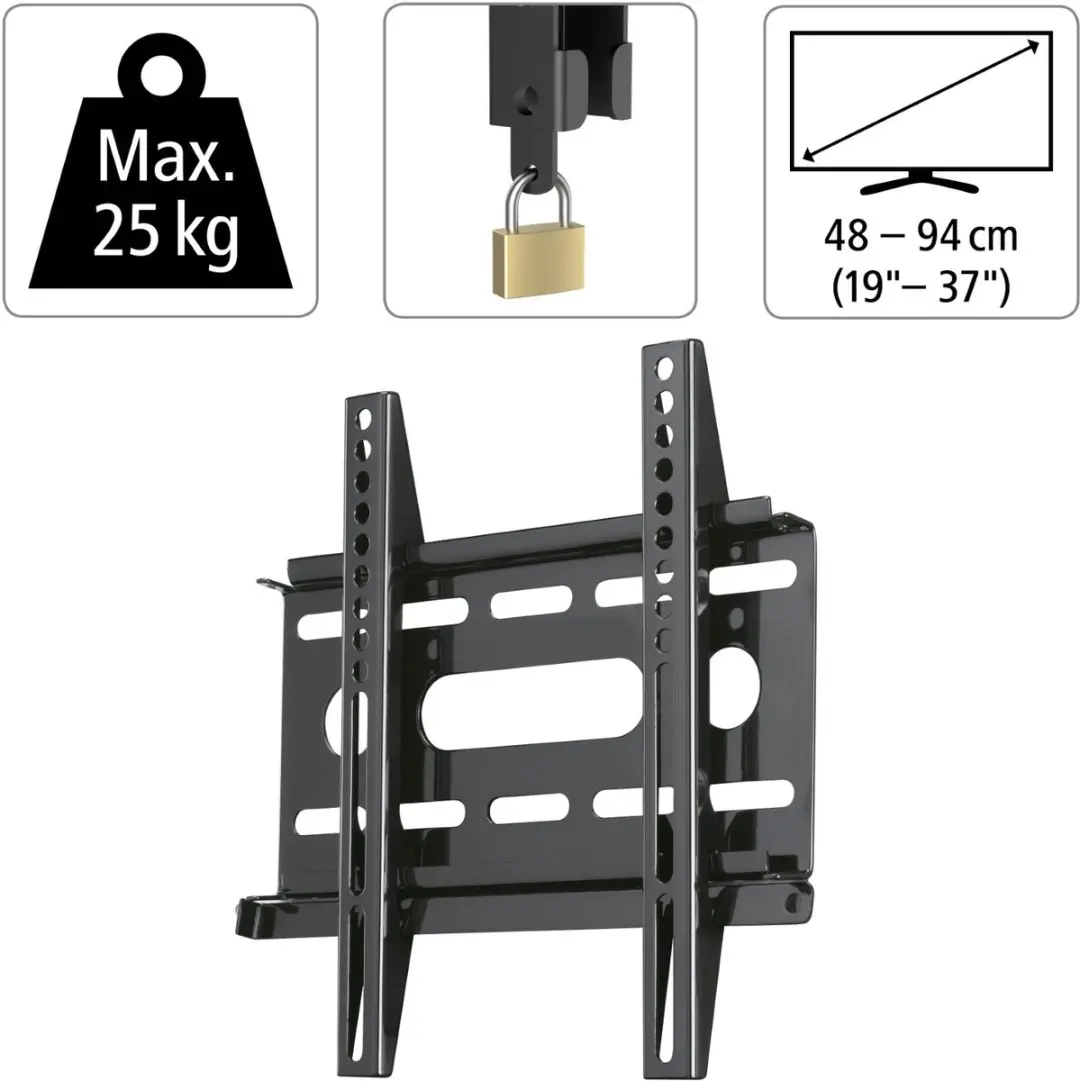 Hama 84424 TV-muurbeugel Ultra Plat